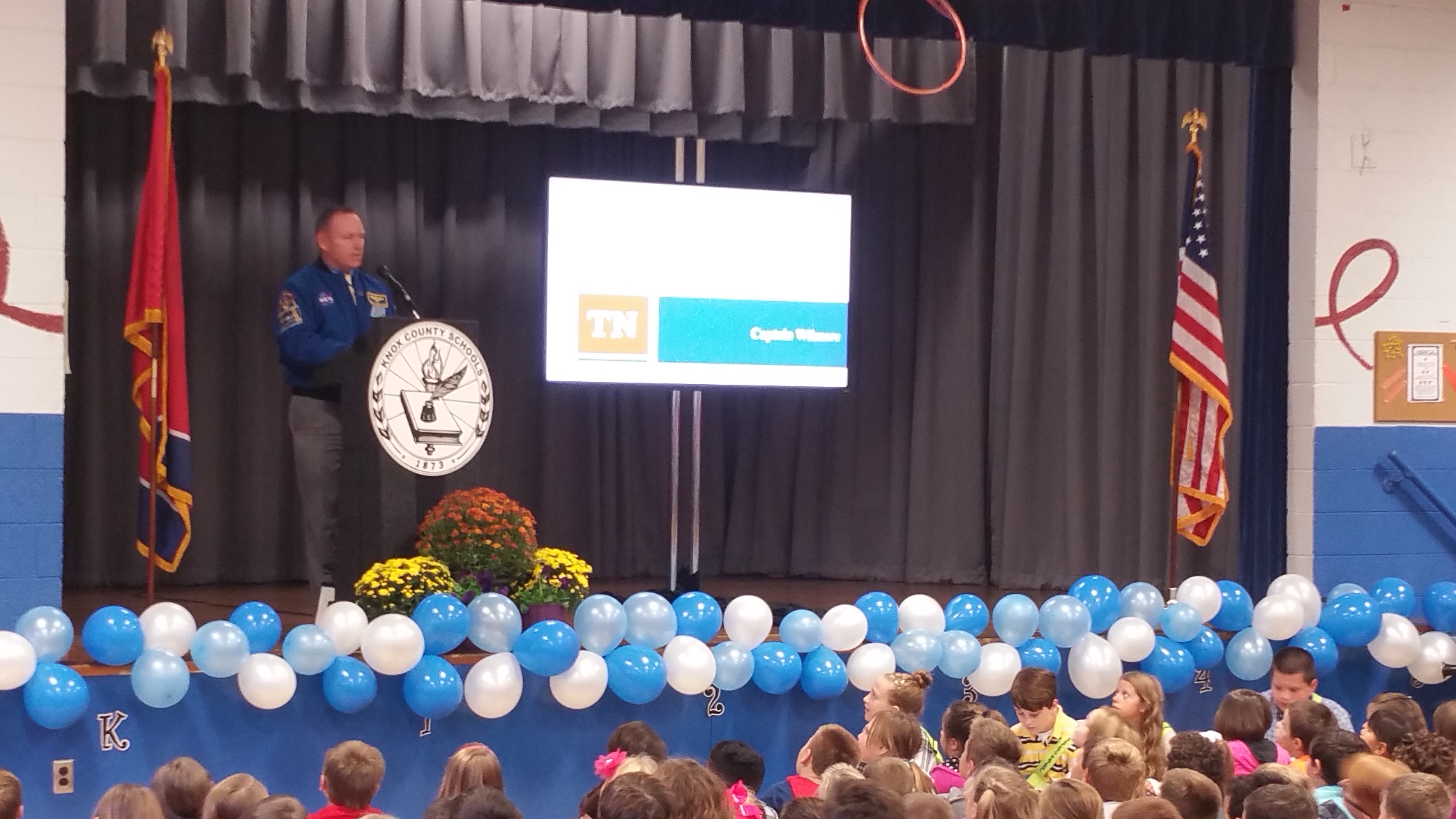Astronaut Barry Wilmore at Mount Olive Elementary, October 27, 2016