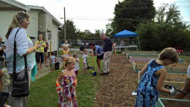 Inskip Community School Garden Ribbon Cutting 2016