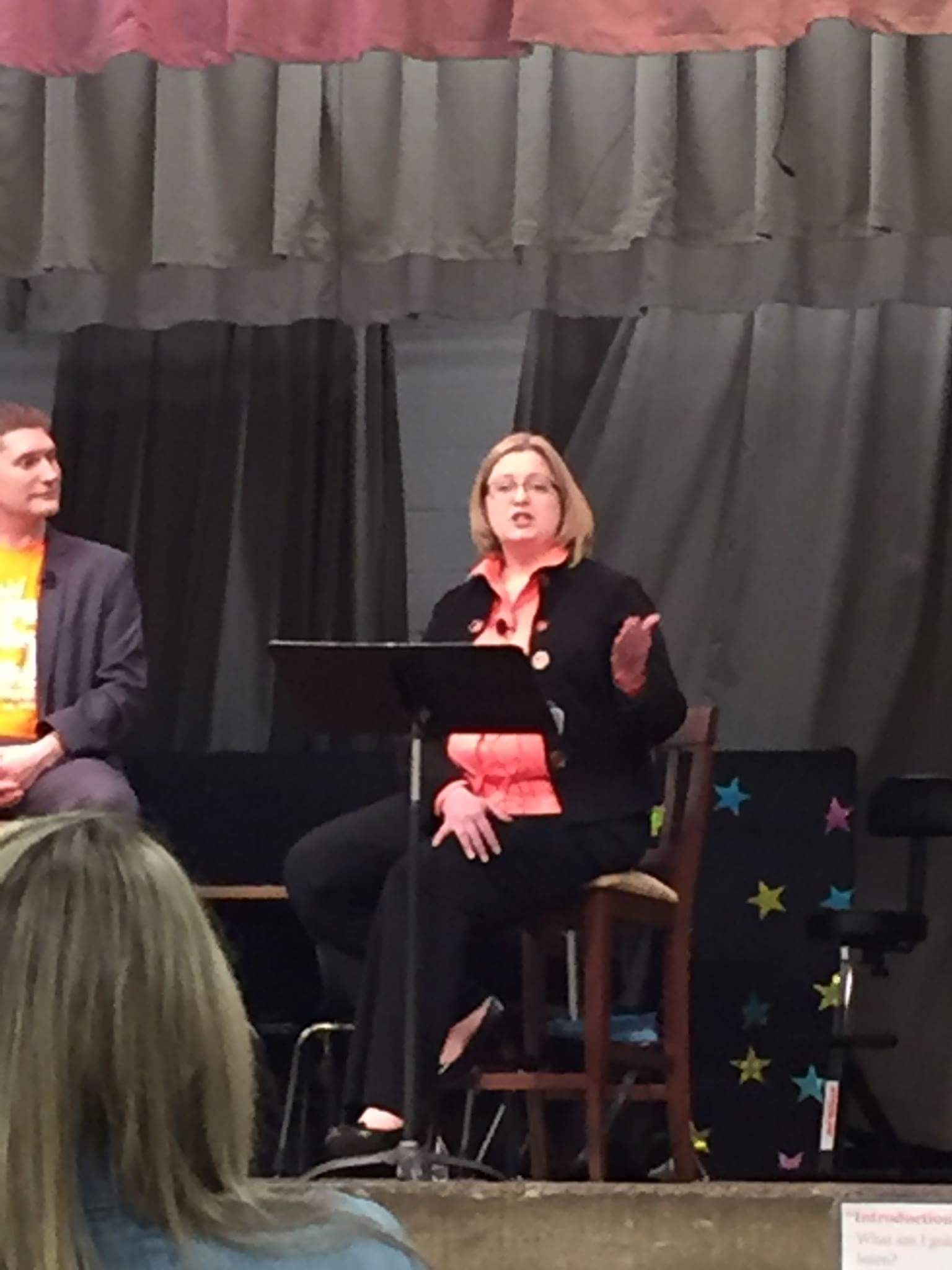 Jennifer Owen at Sterchi Elementary Candidate Forum, 2016