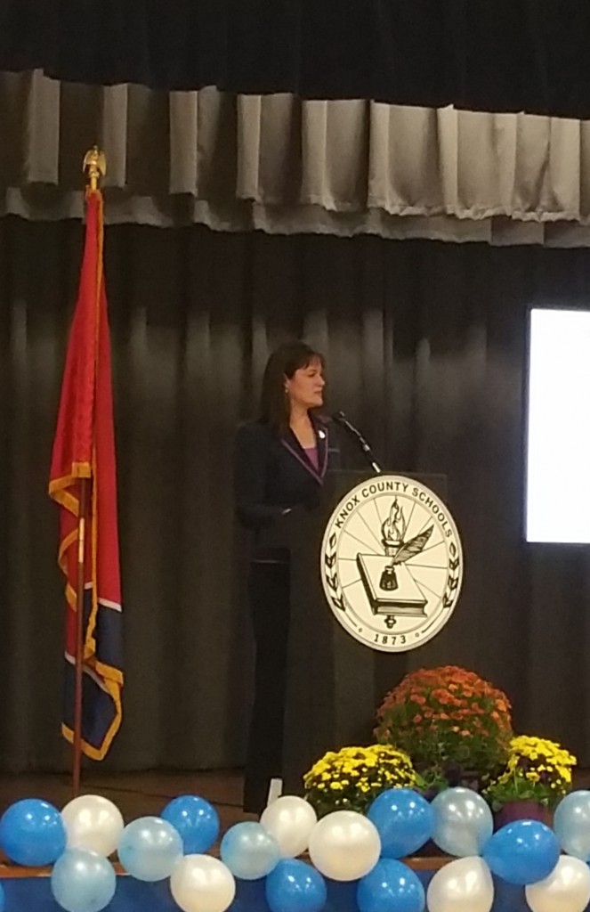 Education Commissioner McQueen at Mount Olive Elementary, October 27, 2016