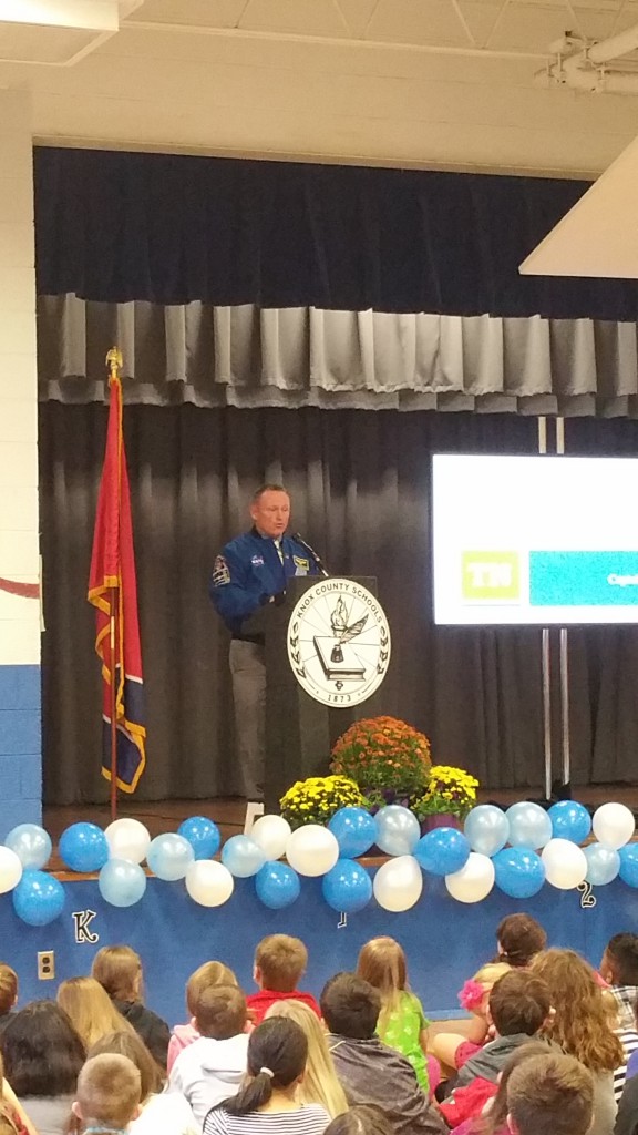 Astronaut Barry Wilmore at Mount Olive Elementary, October 27, 2016