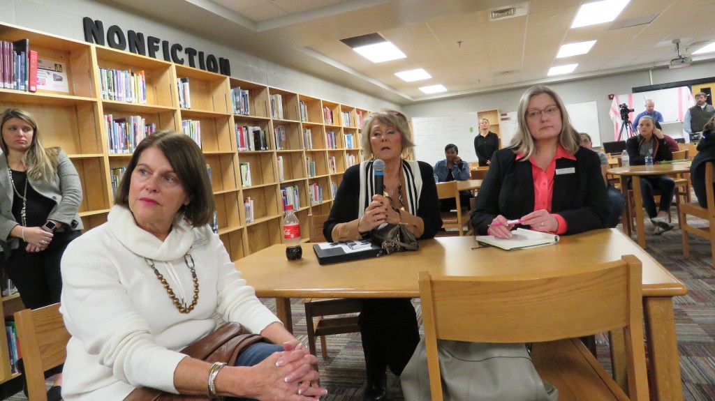 Strategic Plan Meeting at Powell Middle School with School Board Members Terry Hill, Patti Bounds, and Jennifer Owen