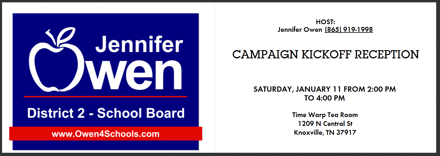 Owen4schools Campaign Kickoff 2020